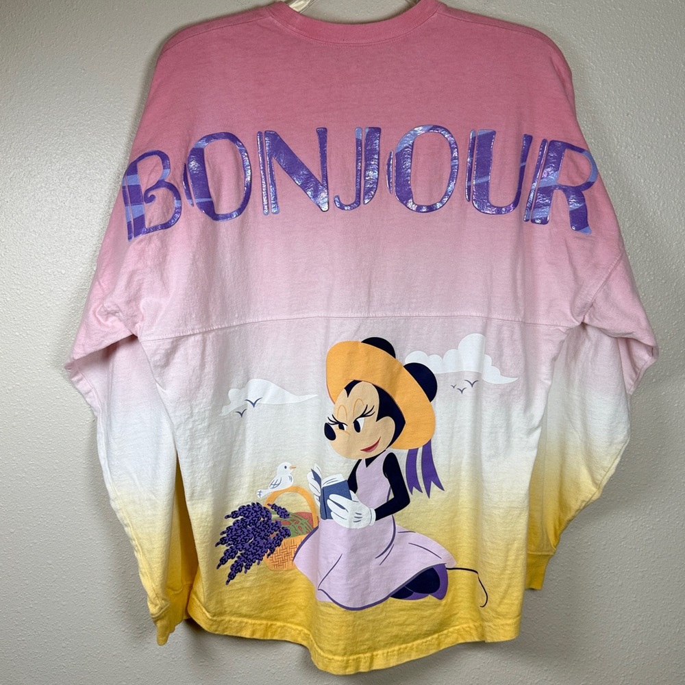 Spirit Jersey Disney Parks Bonjour Minnie SM‎ Oversized Lavender Fields